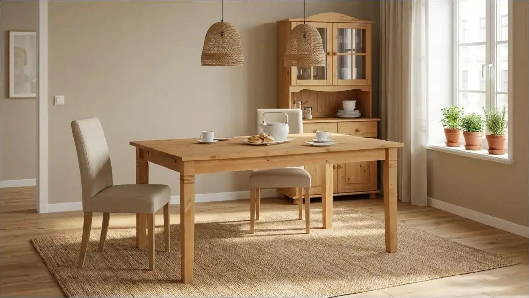Valgomojo stalas VI1456 - €190 Save 50% 100-200, __label:Pristatymas 1-2 d.d., color-ruda, material-medzio-masyvas,
