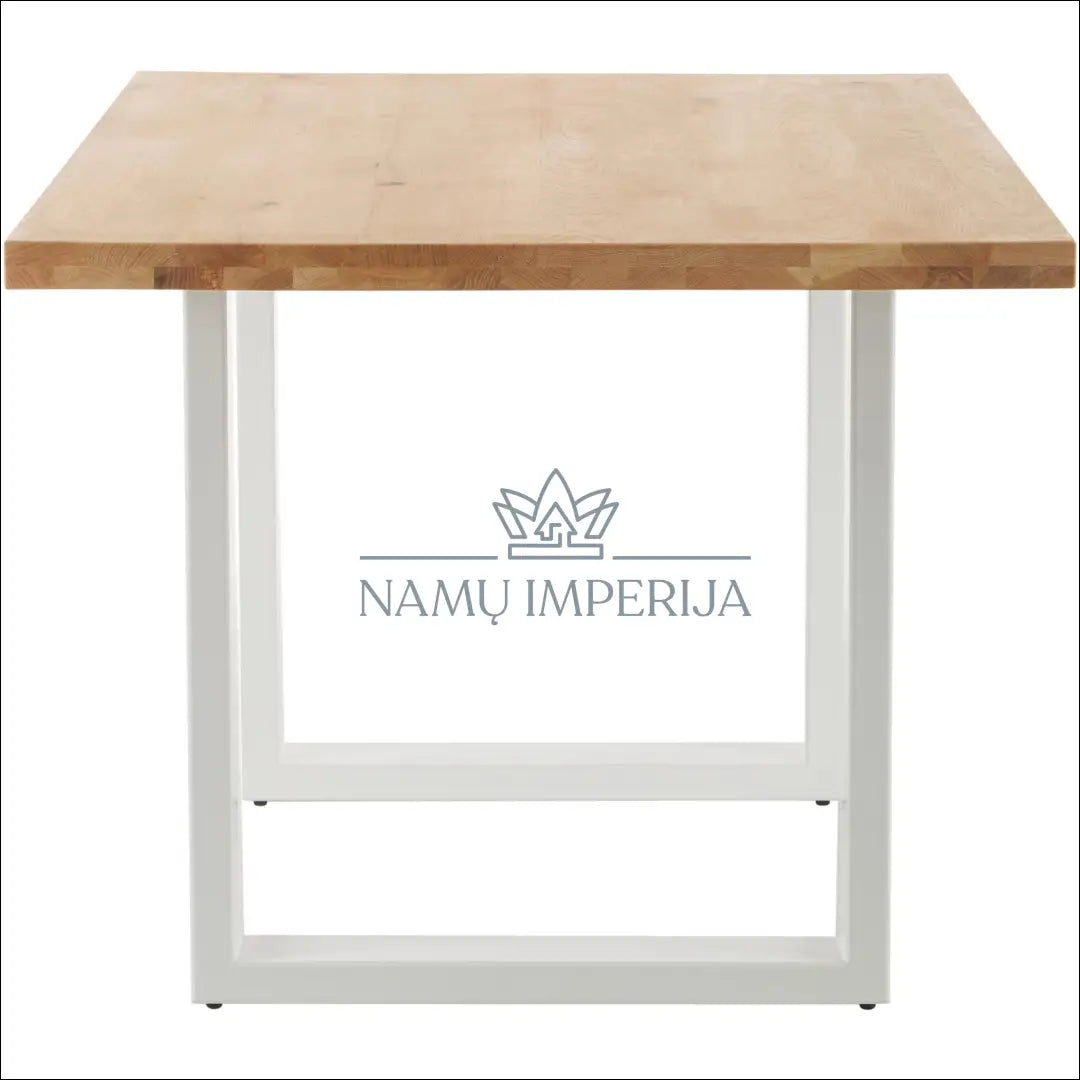 Valgomojo stalas VI238 - €270 Save 70% __label:Pristatymas 1-2 d.d., color-balta, color-ruda, material-medzio-masyvas,