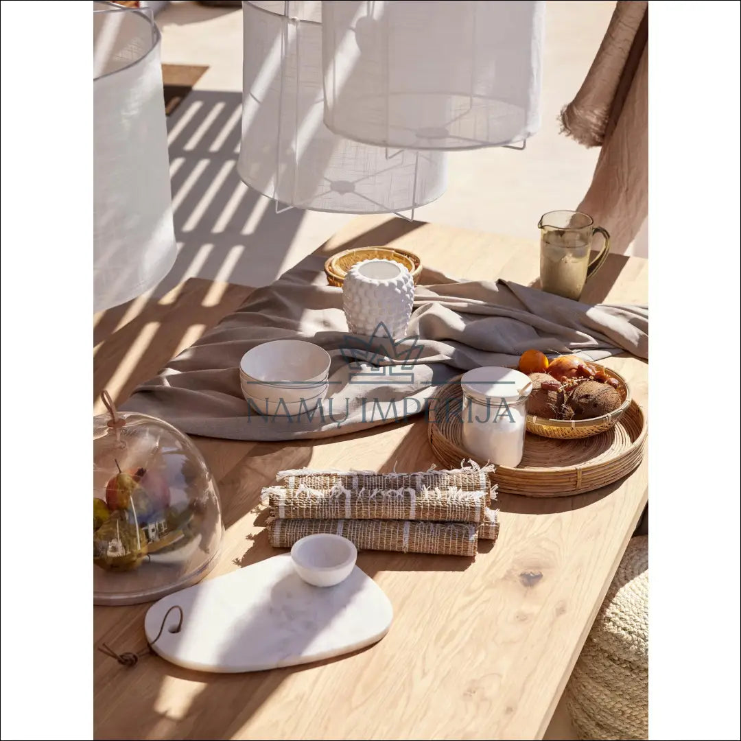 Valgomojo stalas VI238 - €270 Save 70% __label:Pristatymas 1-2 d.d., color-balta, color-ruda, material-medzio-masyvas,