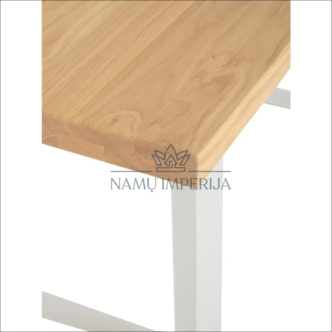 Valgomojo stalas VI238 - €270 Save 70% __label:Pristatymas 1-2 d.d., color-balta, color-ruda, material-medzio-masyvas,