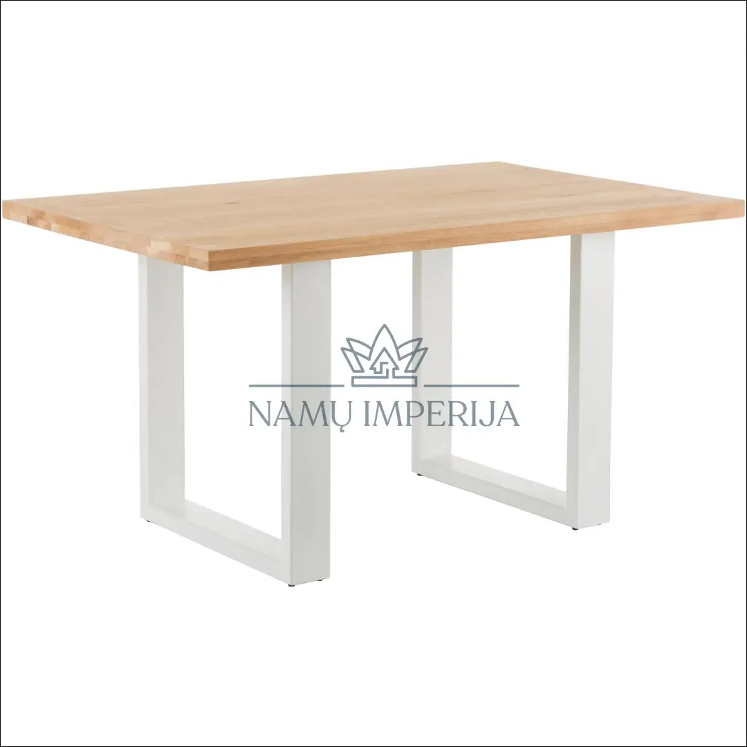 Valgomojo stalas VI238 - €270 Save 70% __label:Pristatymas 1-2 d.d., color-balta, color-ruda, material-medzio-masyvas,