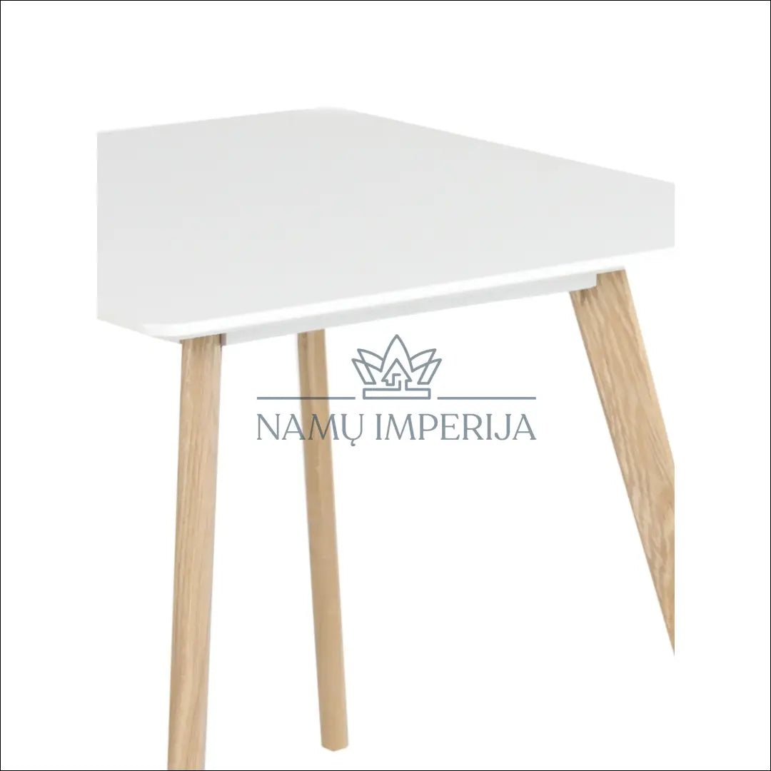 Valgomojo stalas VI395 - €91 Save 65% 50-100, __label:Pristatymas 1-2 d.d., color-balta, color-ruda, material-mdf