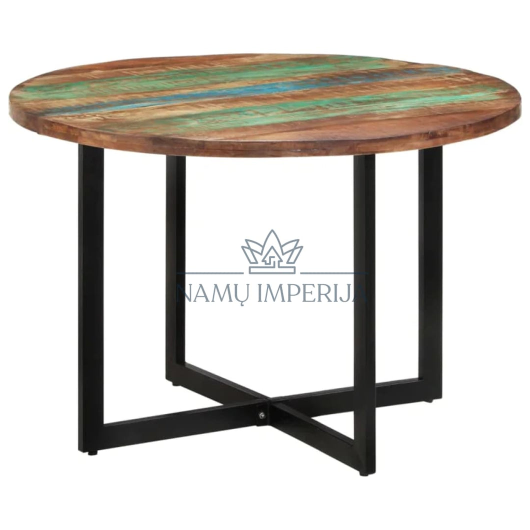 Valgomojo stalas VI523 - 100-200, color-juoda, color-melyna,