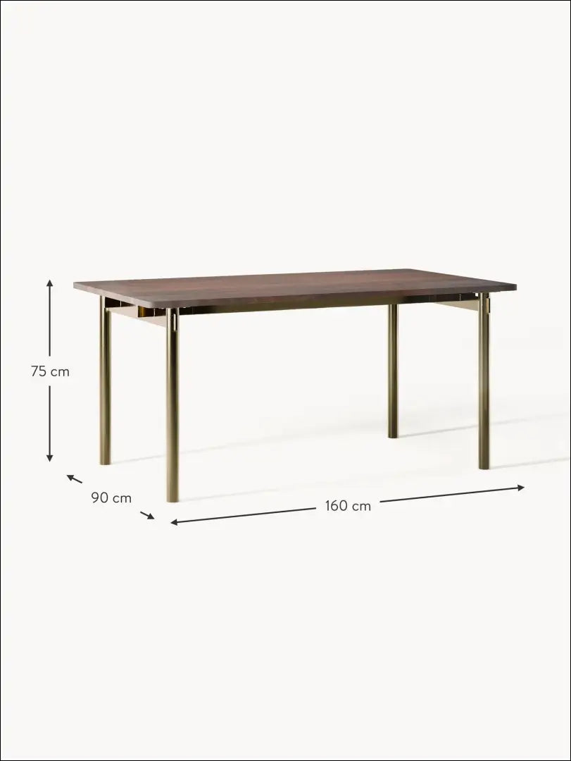 Valgomojo stalas VI547 - €270 Save 70% __label:Pristatymas 1-2 d.d., color-auksine, color-ruda,
