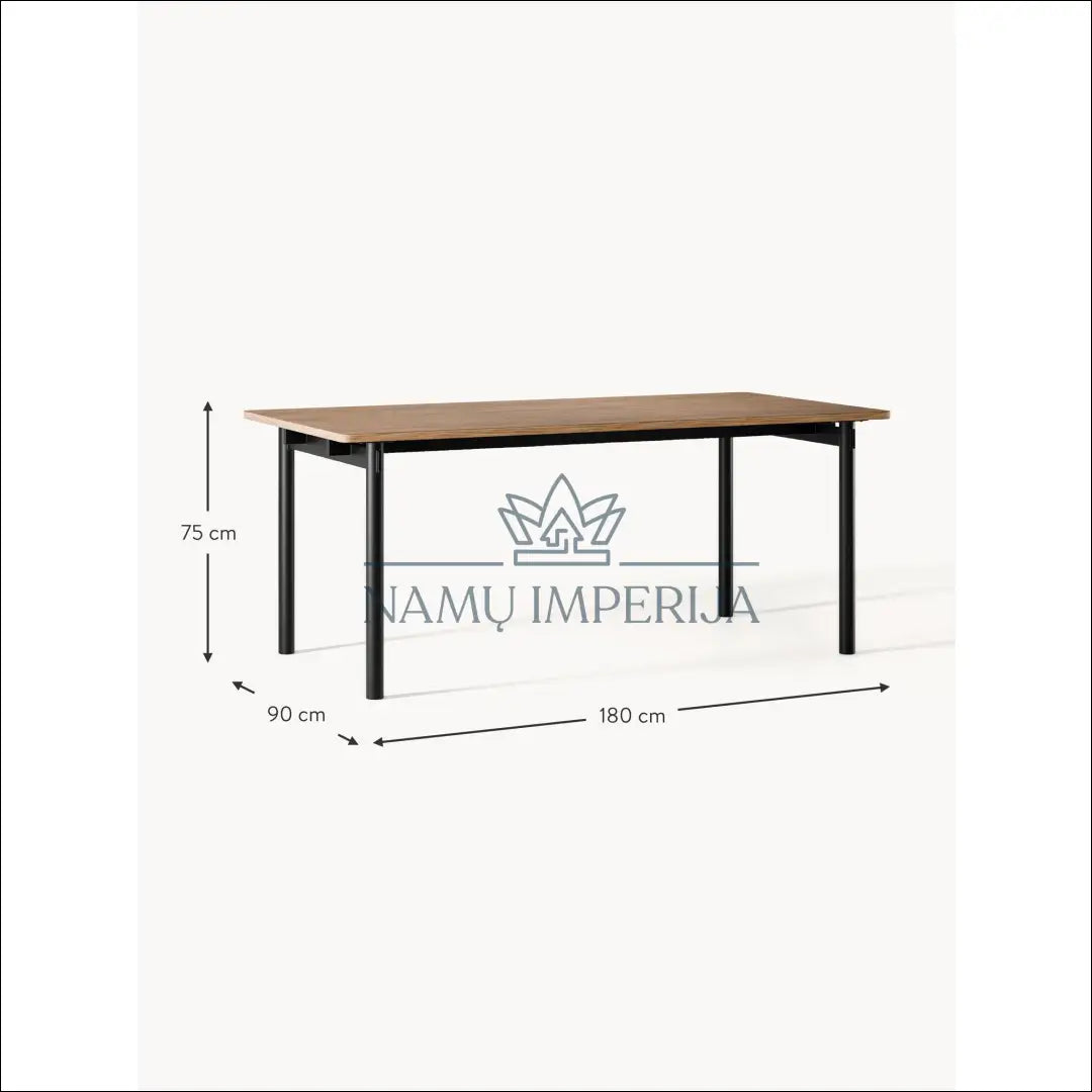 Valgomojo stalas VI552 - €270 Save 70% __label:Pristatymas 1-2 d.d., color-juoda, color-ruda, material-mdf,