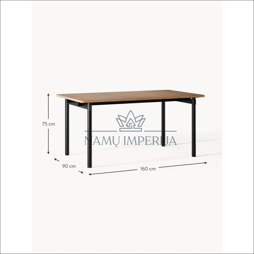 Valgomojo stalas VI553 - €240 Save 70% __label:Pristatymas 1-2 d.d., color-juoda, color-ruda, material-mdf,