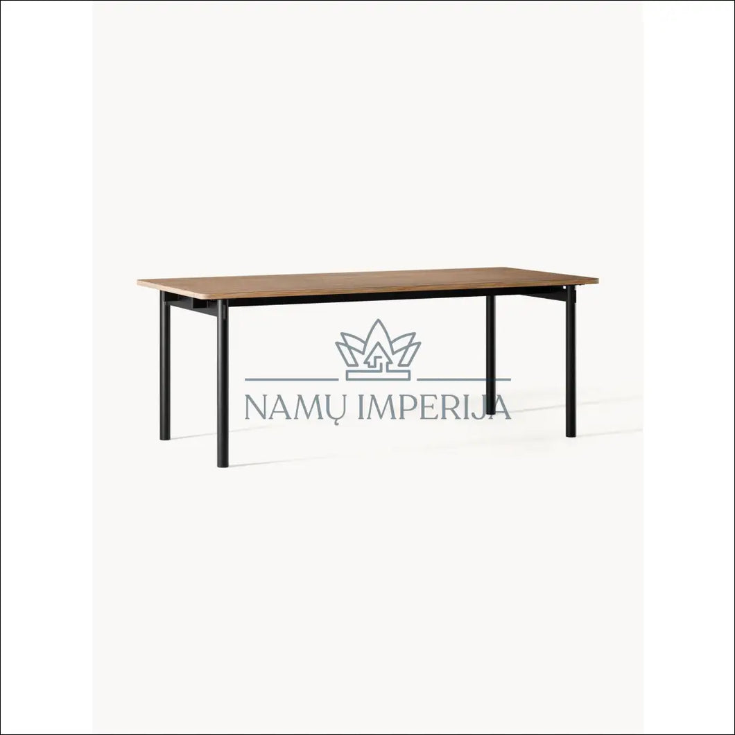Valgomojo stalas VI572 - €450 Save 55% color-juoda, color-ruda, material-mdf, material-metalas, over-200 Juoda Fast