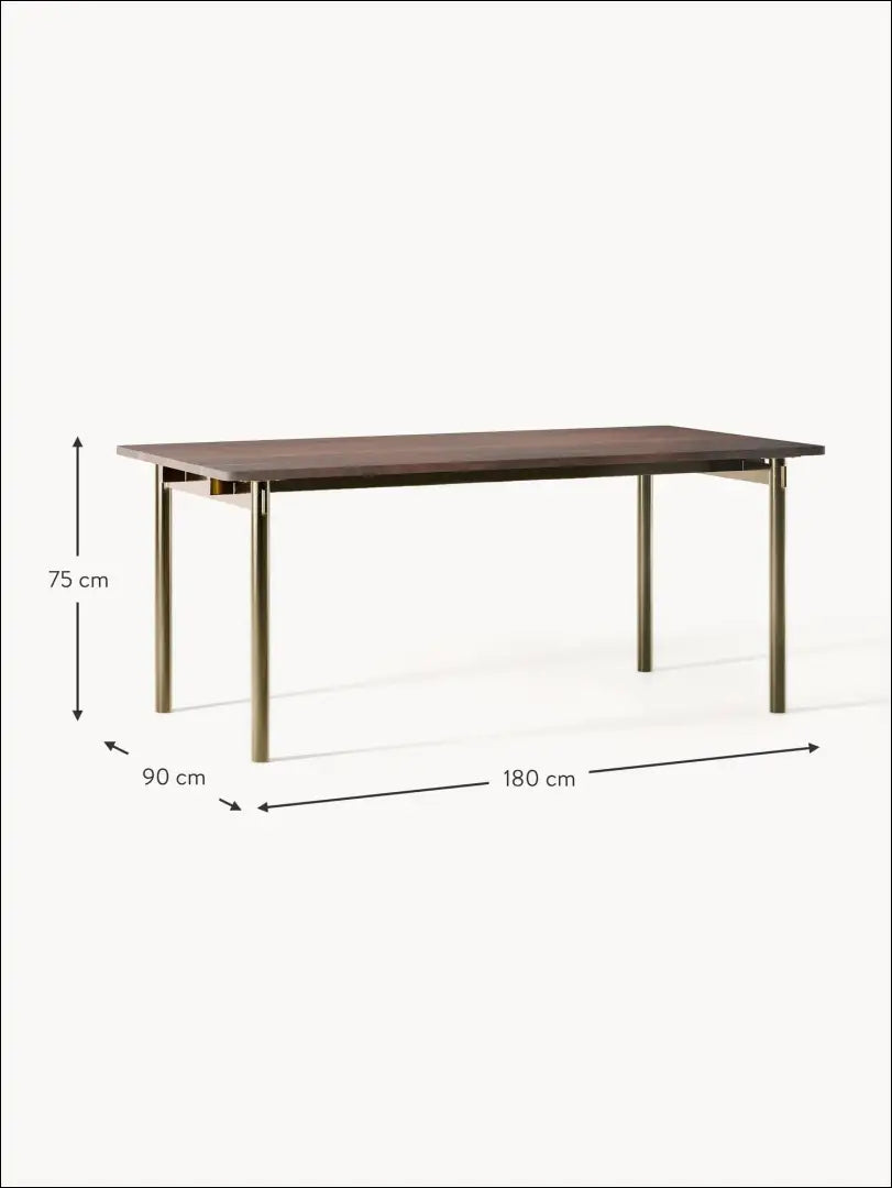 Valgomojo stalas VI573 - €300 Save 70% __label:Pristatymas 1-2 d.d., color-auksine, color-ruda,