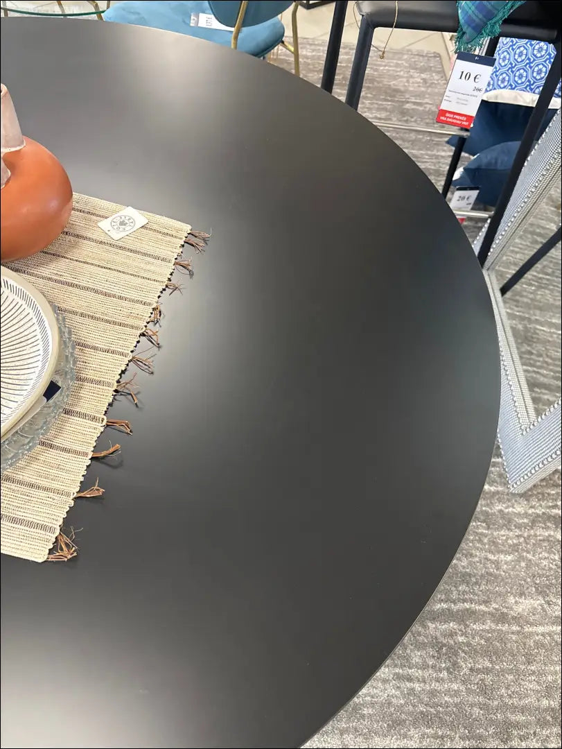 Valgomojo stalas VI602 - €277 Save 65% __label:Pristatymas 1-2 d.d., color-juoda, material-mdf, material-metalas,