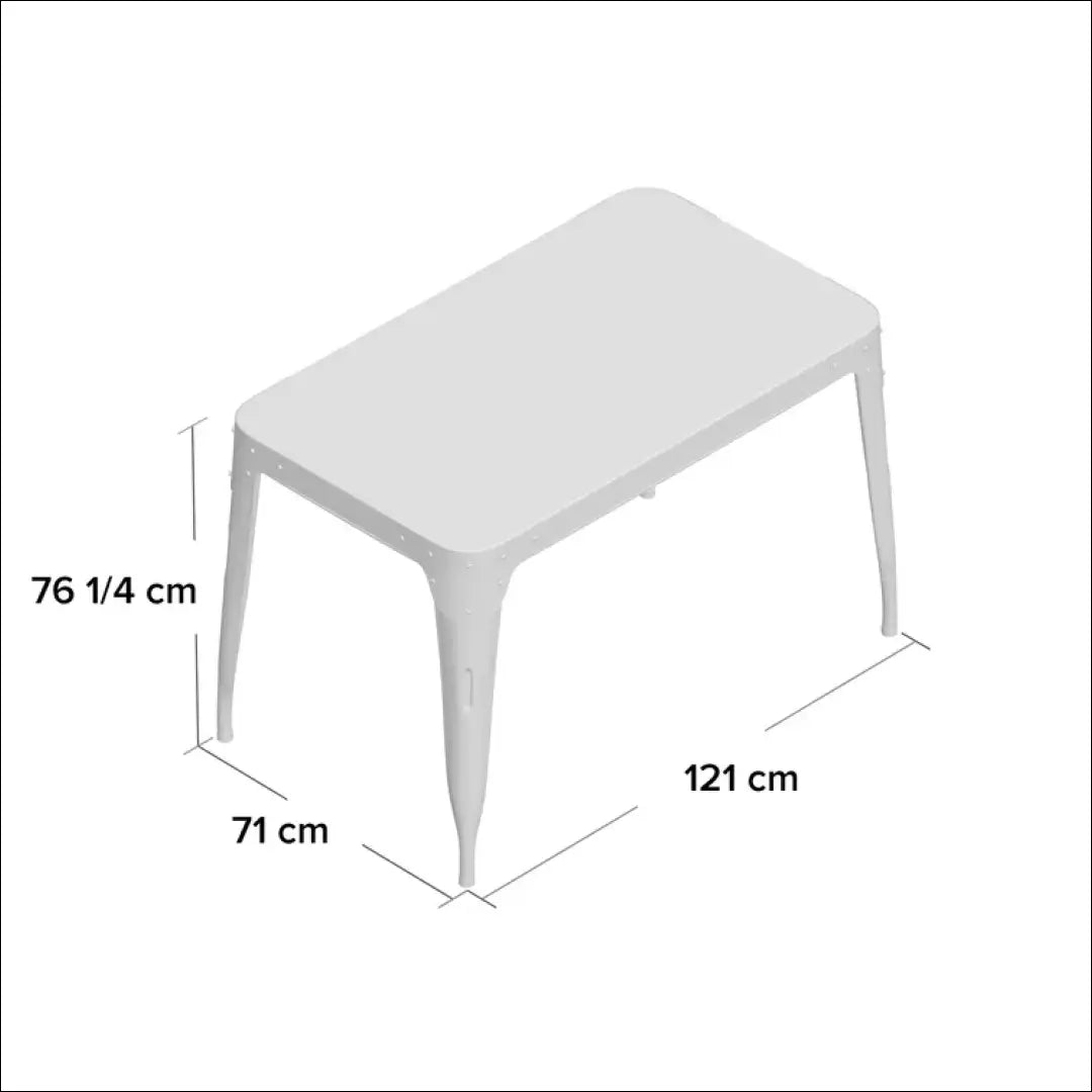 Valgomojo stalas VI800 - €114 Save 70% 100-200, __label:Pristatymas 1-2 d.d., color-sidabrine, material-metalas, €100
