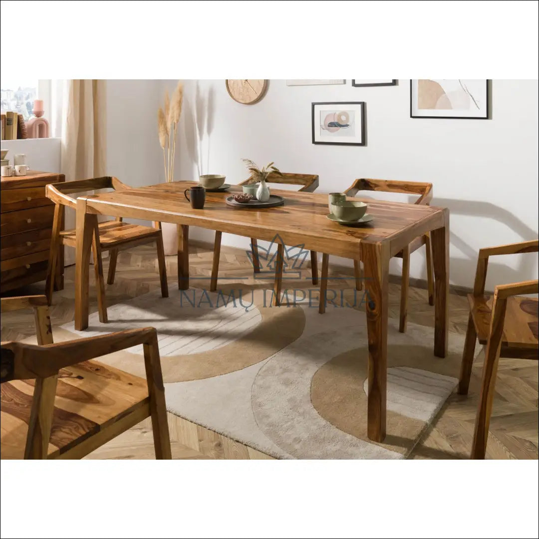 Valgomojo stalas VI934 - €395 Save 50% __label:Pristatymas 1-2 d.d., color-ruda, material-medzio-masyvas, over-200,