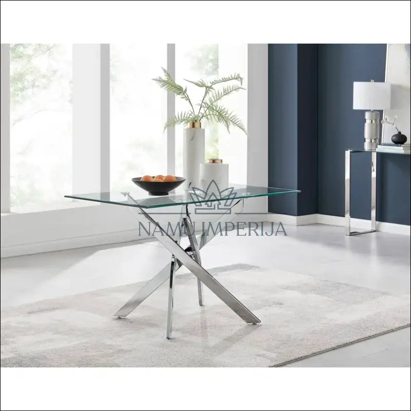 Valgomojo stalas VI940 - €163 Save 50% 100-200, __label:Pristatymas 1-2 d.d., material-metalas, material-stiklas, Push