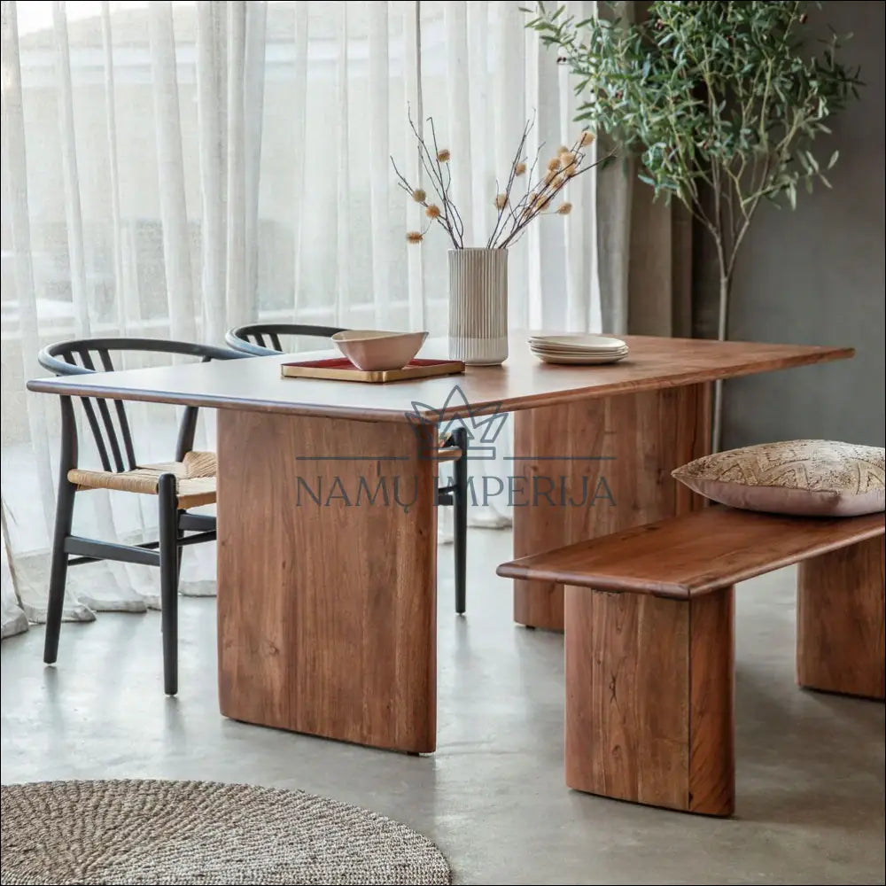 Valgomojo stalas VI944 - €490 Save 50% __label:Pristatymas 1-2 d.d., color-ruda, material-medzio-masyvas, over-200,