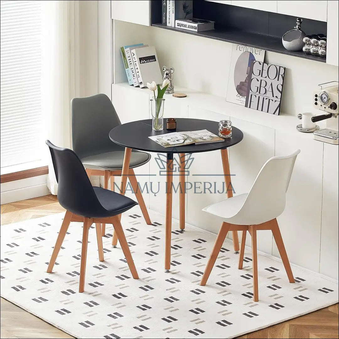 Valgomojo stalas VI953 - €60 Save 55% 50-100, __label:Pristatymas 1-2 d.d., color-juoda, color-ruda, material-mdf €50