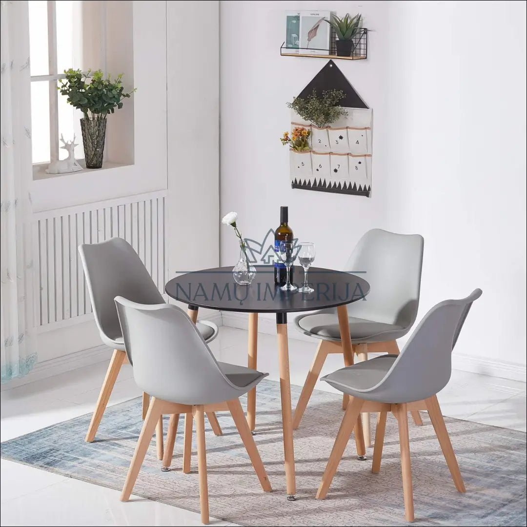 Valgomojo stalas VI953 - €60 Save 55% 50-100, __label:Pristatymas 1-2 d.d., color-juoda, color-ruda, material-mdf €50