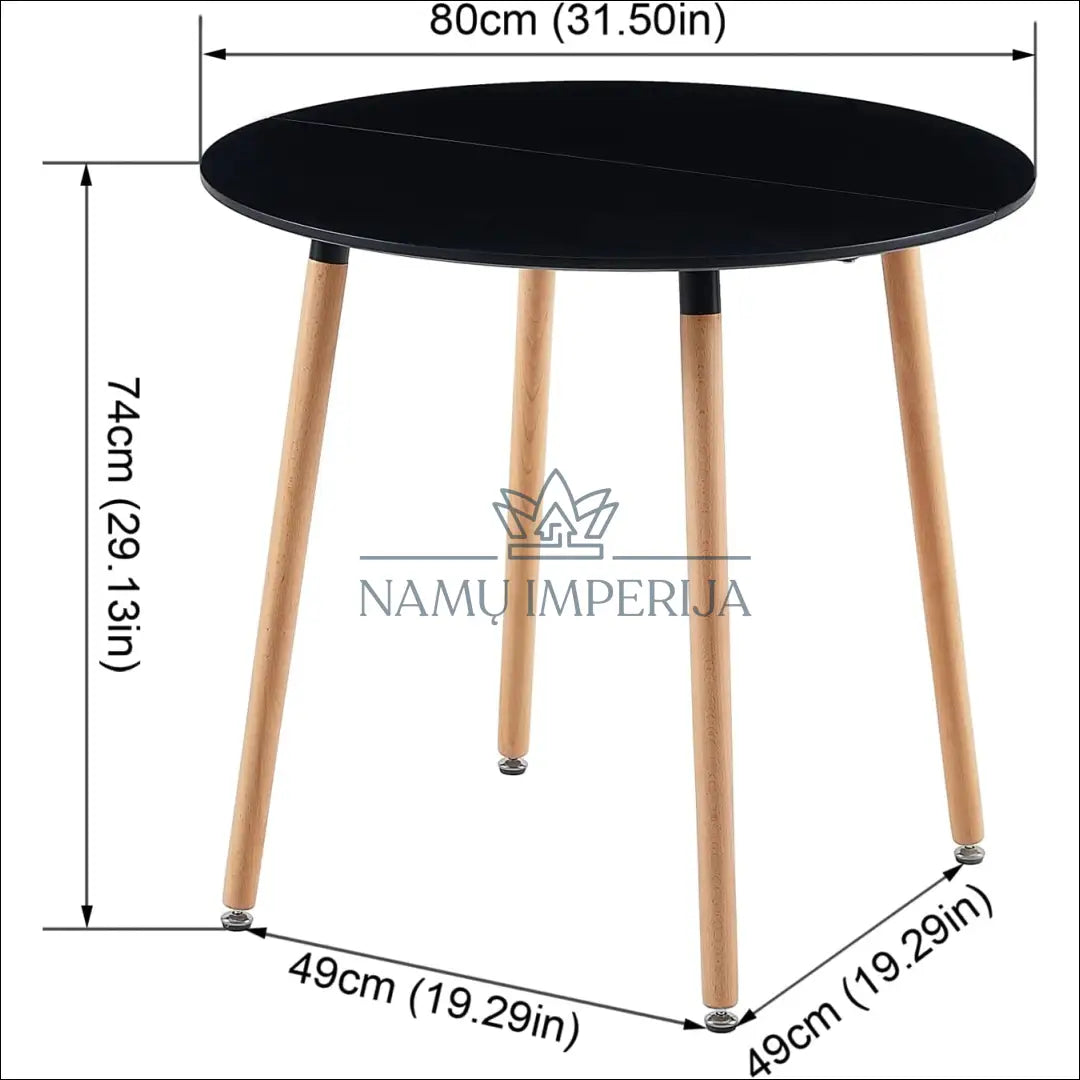 Valgomojo stalas VI953 - €60 Save 55% 50-100, __label:Pristatymas 1-2 d.d., color-juoda, color-ruda, material-mdf €50