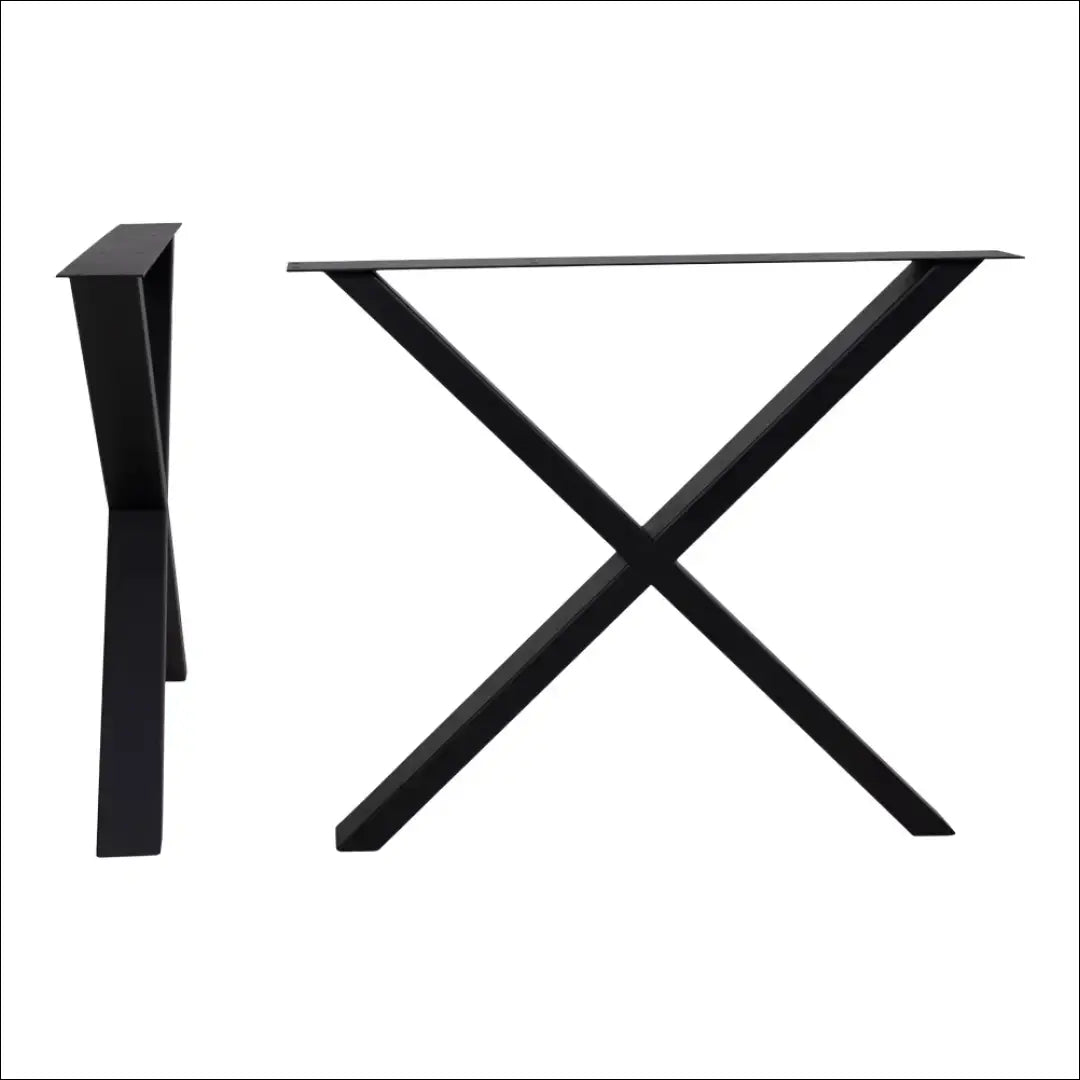 Valgomojo stalo kojos dažytos juodai milteliniu būdu dizainas X 8x86x70,8 cm RD462 - €162 Save 15% 100-200,