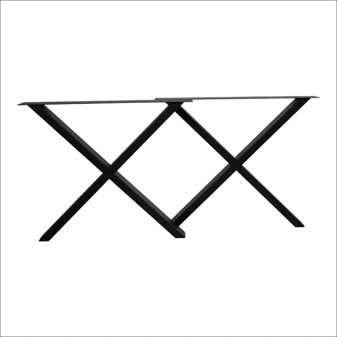 Valgomojo stalo kojos dažytos juodai milteliniu būdu dizainas X 8x86x70,8 cm RD462 - €162 Save 15% 100-200,