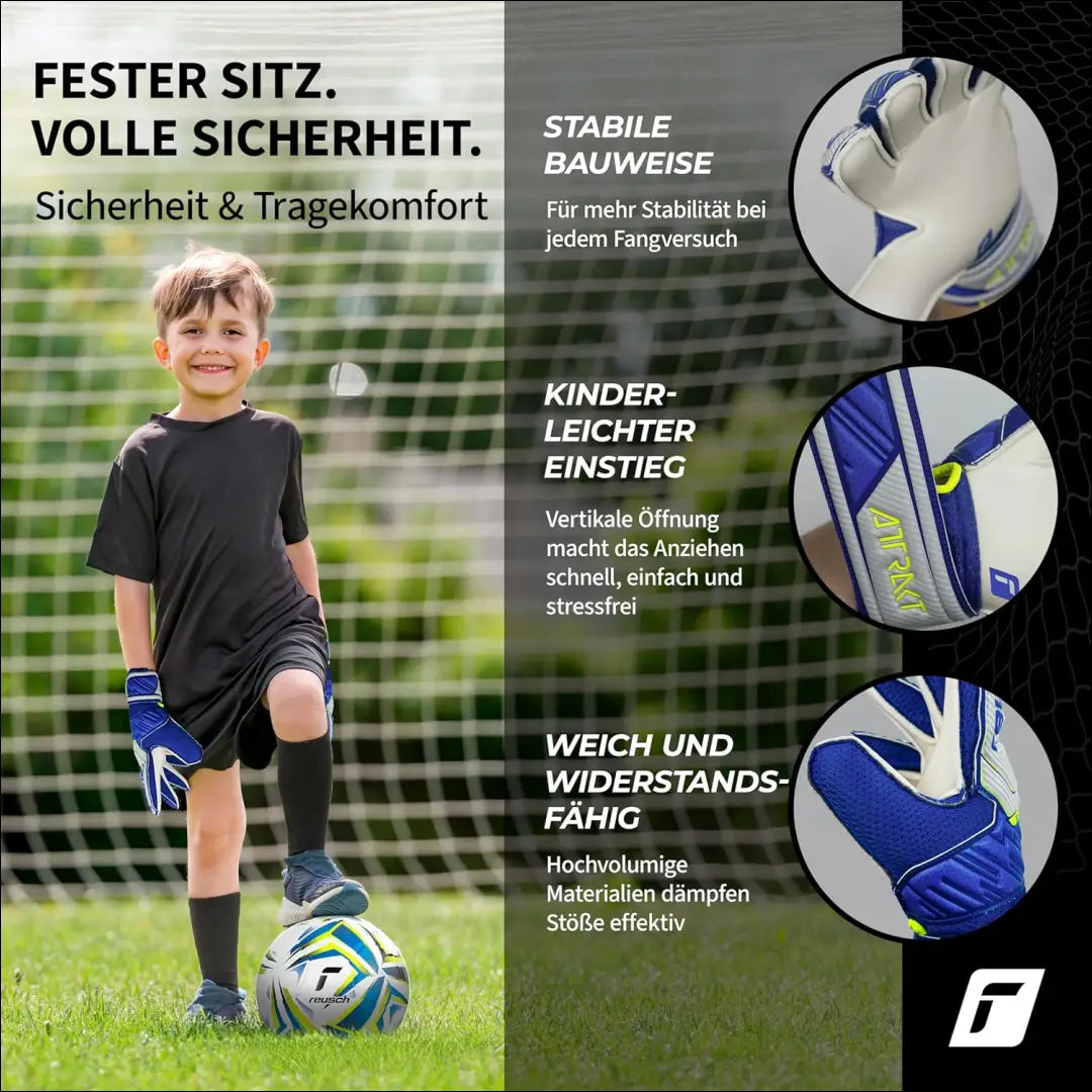 Vartininko pirštinės “Reusch” SP078 - €13 Save 25% __label:Pristatymas 1-2 d.d., color-melyna, laisvalaikis, under-25