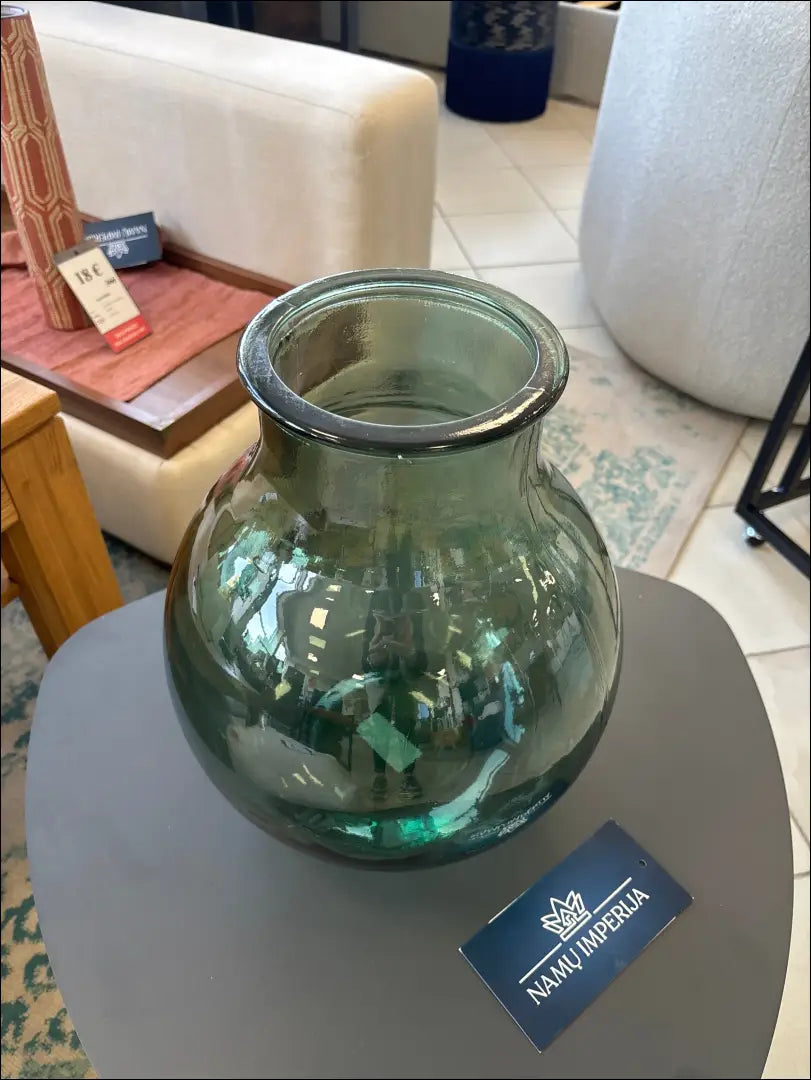 Vaza DI10134 - €35 Save 55% 25-50, __label:Pristatymas 1-2 d.d., color-zalia, interjeras, material-stiklas €25 to €50