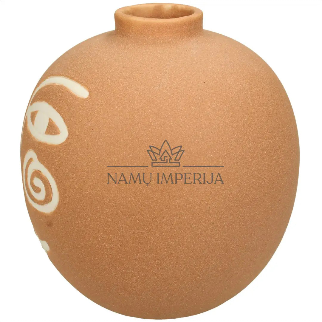 Vaza DI2532 - €10 Save 65% __label:Pristatymas 1-2 d.d., color-balta, color-ruda, interjeras, material-molis Iki €25