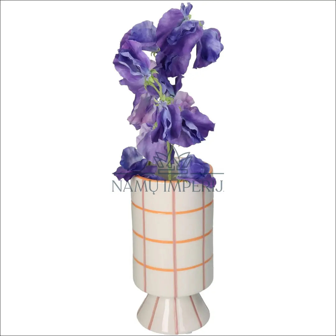 Vaza DI4225 - €11 Save 55% color-balta, color-oranzine, color-rozine, interjeras, material-keramika Balta | Namų