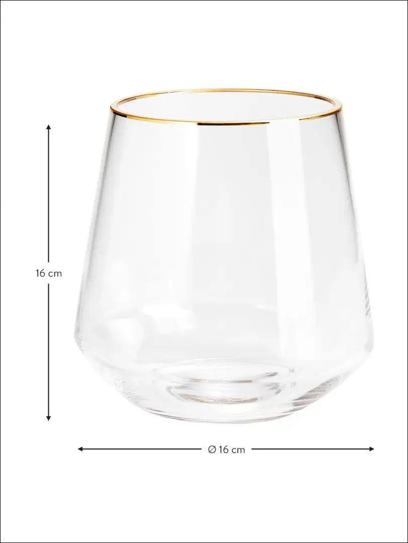 Vaza DI4509 - €10 Save 65% __label:Pristatymas 1-2 d.d., color-auksine, interjeras, material-stiklas, notouch65 Auksinė