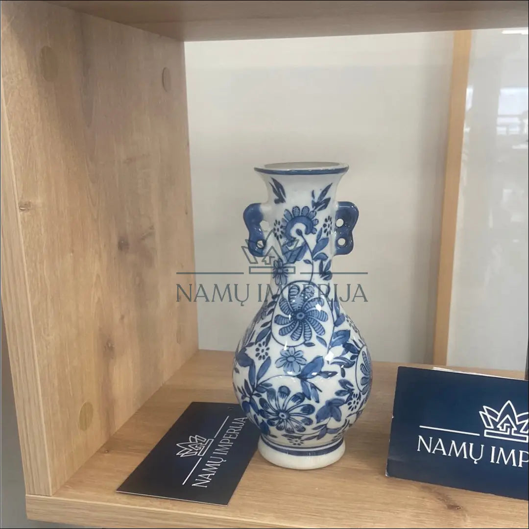 Vaza DI5748 - €10 Save 50% color-balta, color-melyna, interjeras, material-porcelianas, under-25 Iki €25 | Namų