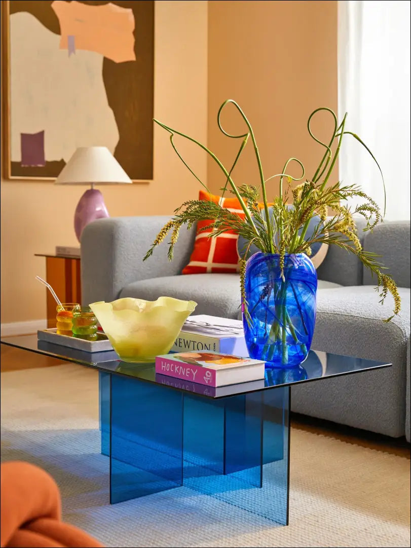 Vaza DI6312 - €14 Save 65% __label:Pristatymas 1-2 d.d., color-melyna, interjeras, material-stiklas, under-25 Iki €25