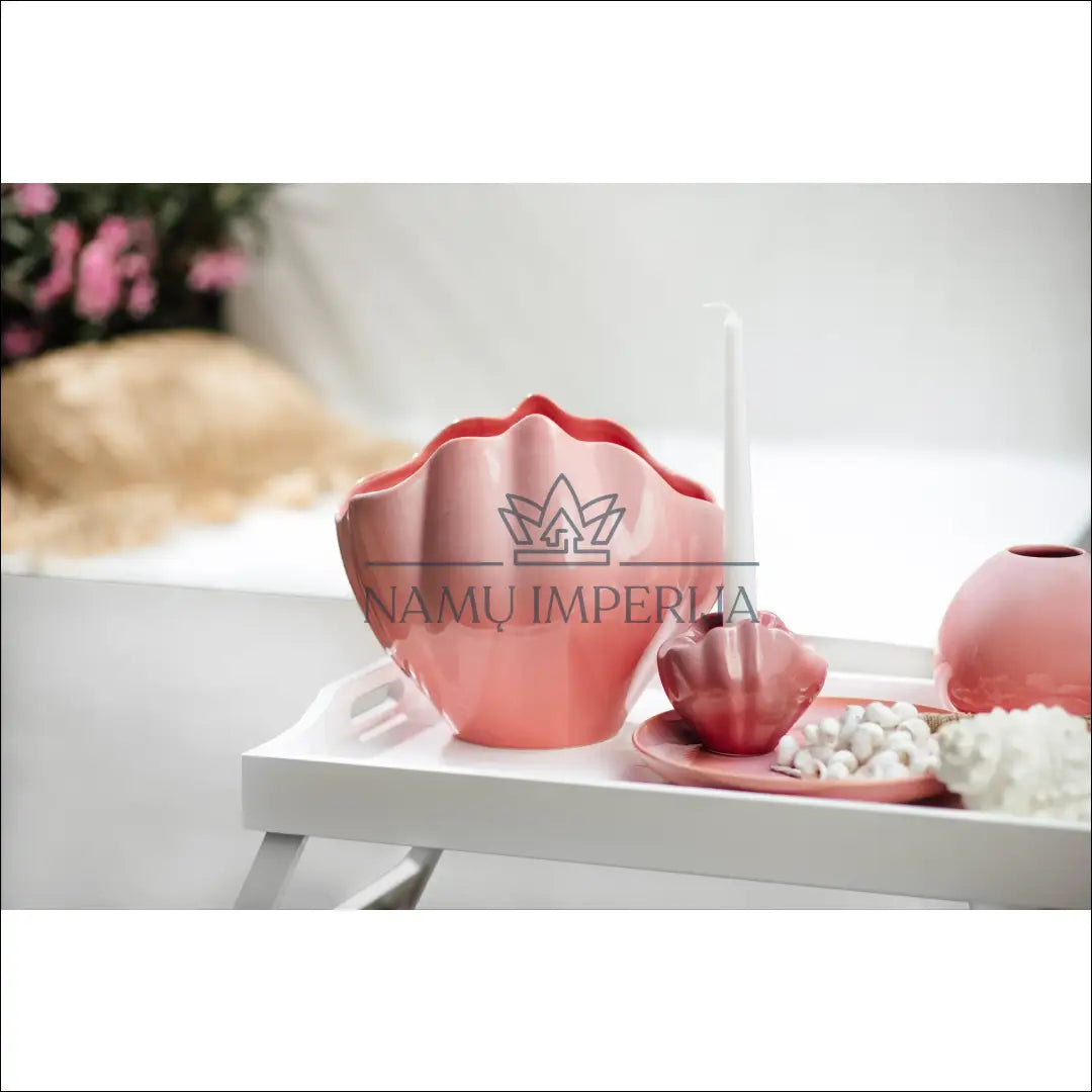 Vaza DI8588 - €35 Save 50% 25-50, __label:Pristatymas 1-2 d.d., color-rozine, interjeras, material-porcelianas €25
