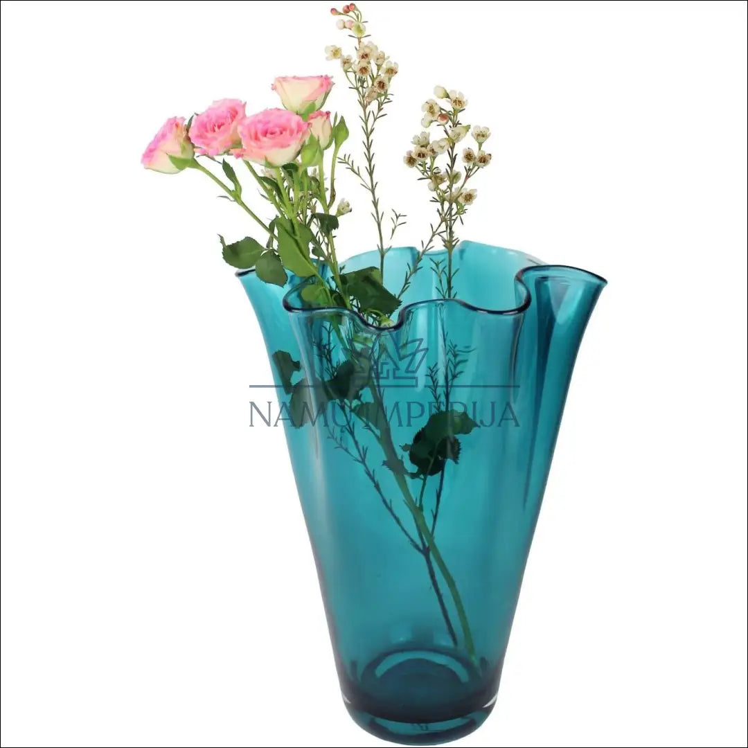 Vaza DI8727 - €25 Save 50% 25-50, __label:Pristatymas 1-2 d.d., color-turkis, interjeras, material-stiklas to €50