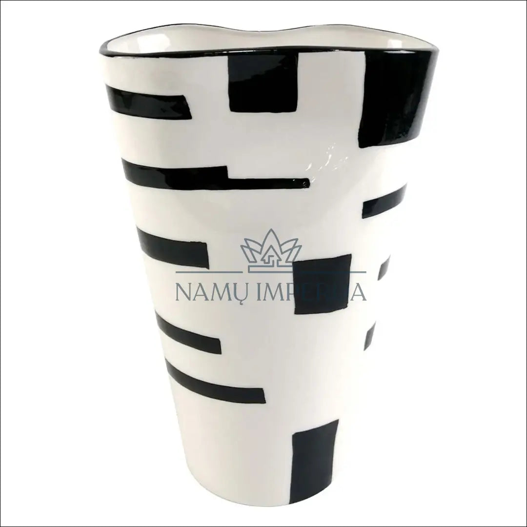 Vaza DI9064 - €20 Save 50% __label:Pristatymas 1-2 d.d., color-balta, color-juoda, interjeras, material-keramika Iki