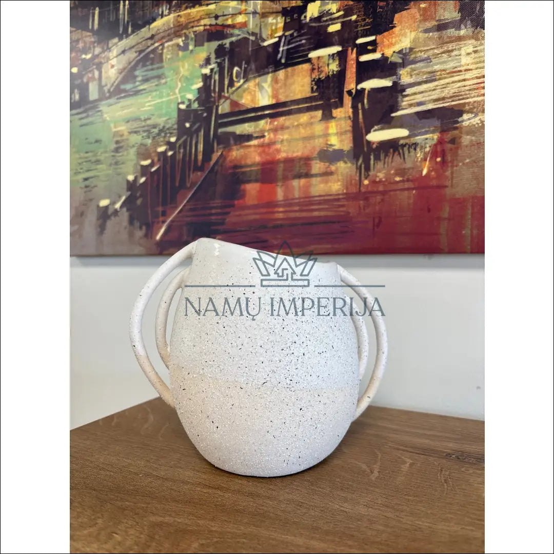 Vaza DI9164 - €12 Save 50% __label:Pristatymas 1-2 d.d., color-balta, color-smelio, interjeras, material-keramika Iki
