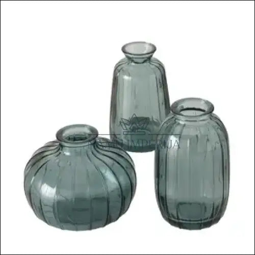 Vazelių komplektas (3vnt) DI5696 - €14 Save 50% color-zalia, interjeras, material-stiklas, under-25, vazos Iki €25