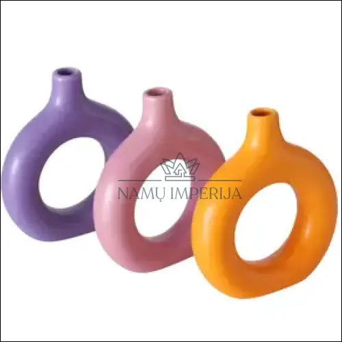 Vazelių komplektas (3vnt) DI7020 - __label:Pristatymas 1-2 d.d., color-oranzine, color-rozine, color-violetine,