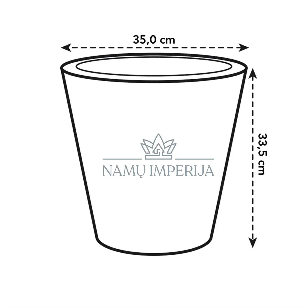Vazonas DI10214 - €25 Save 50% 25-50, __label:Pristatymas 1-2 d.d., color-pilka, interjeras, material-plastikas to €50