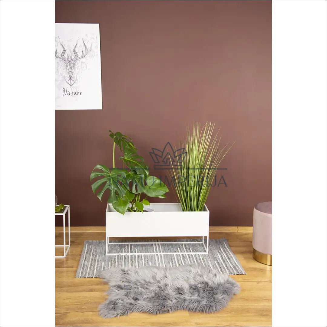 Vazonas DI10274 - €74 Save 50% 50-100, __label:Pristatymas 1-2 d.d., color-balta, interjeras, material-metalas €50