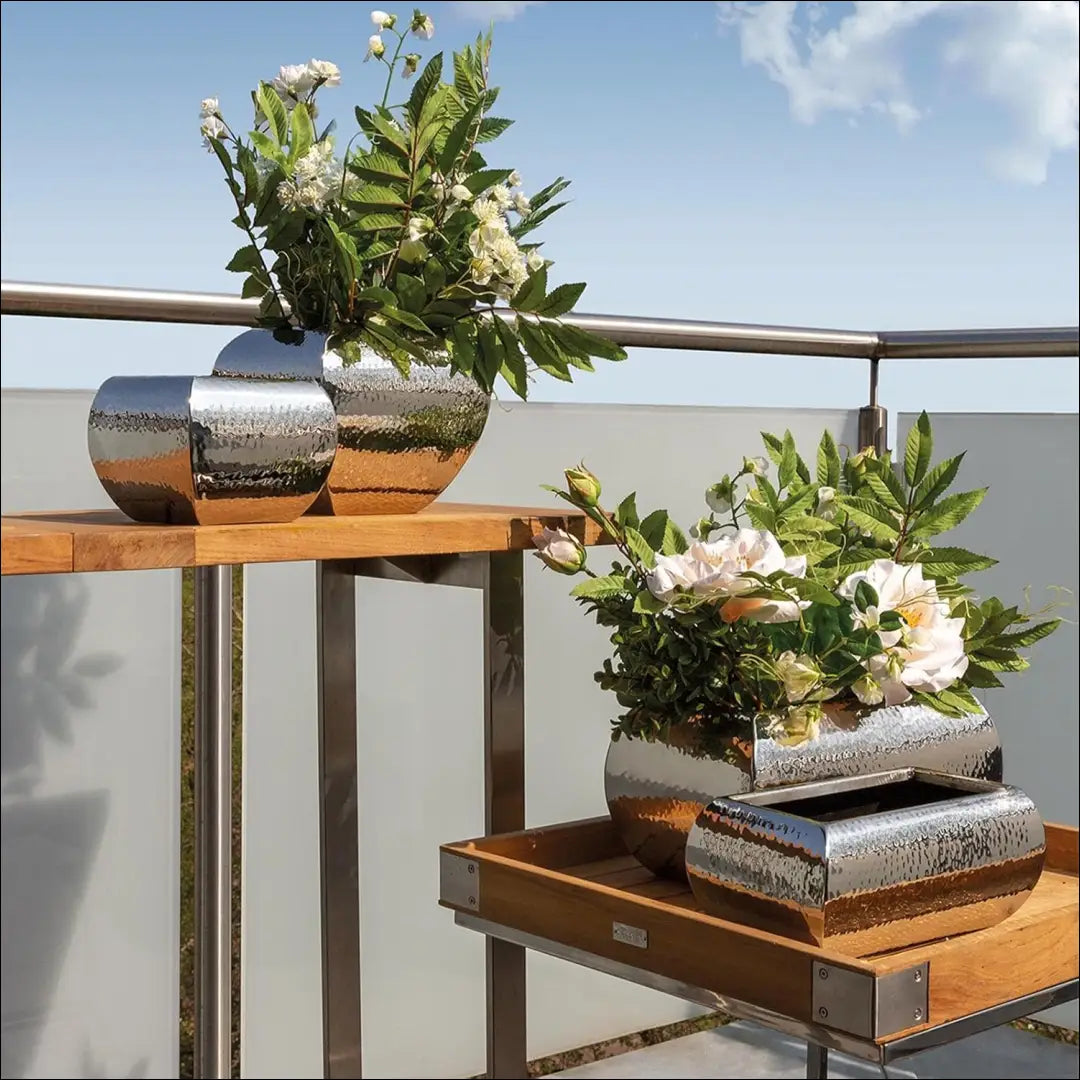 Vazonas DI10950 - €33 Save 50% 25-50, __label:Pristatymas 1-2 d.d., color-sidabrine, interjeras, material-metalas €25