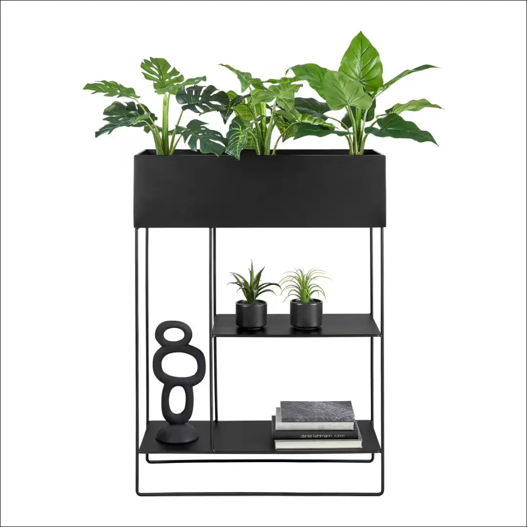 Vazonas DI12633 - €44 Save 50% 25-50, __label:Pristatymas 1-2 d.d., color-juoda, interjeras, material-metalas Planters