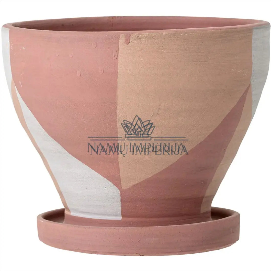 Vazonas DI3833 - €17 Save 65% color-balta, color-rozine, interjeras, material-keramika, spec Balta | Namų imperija