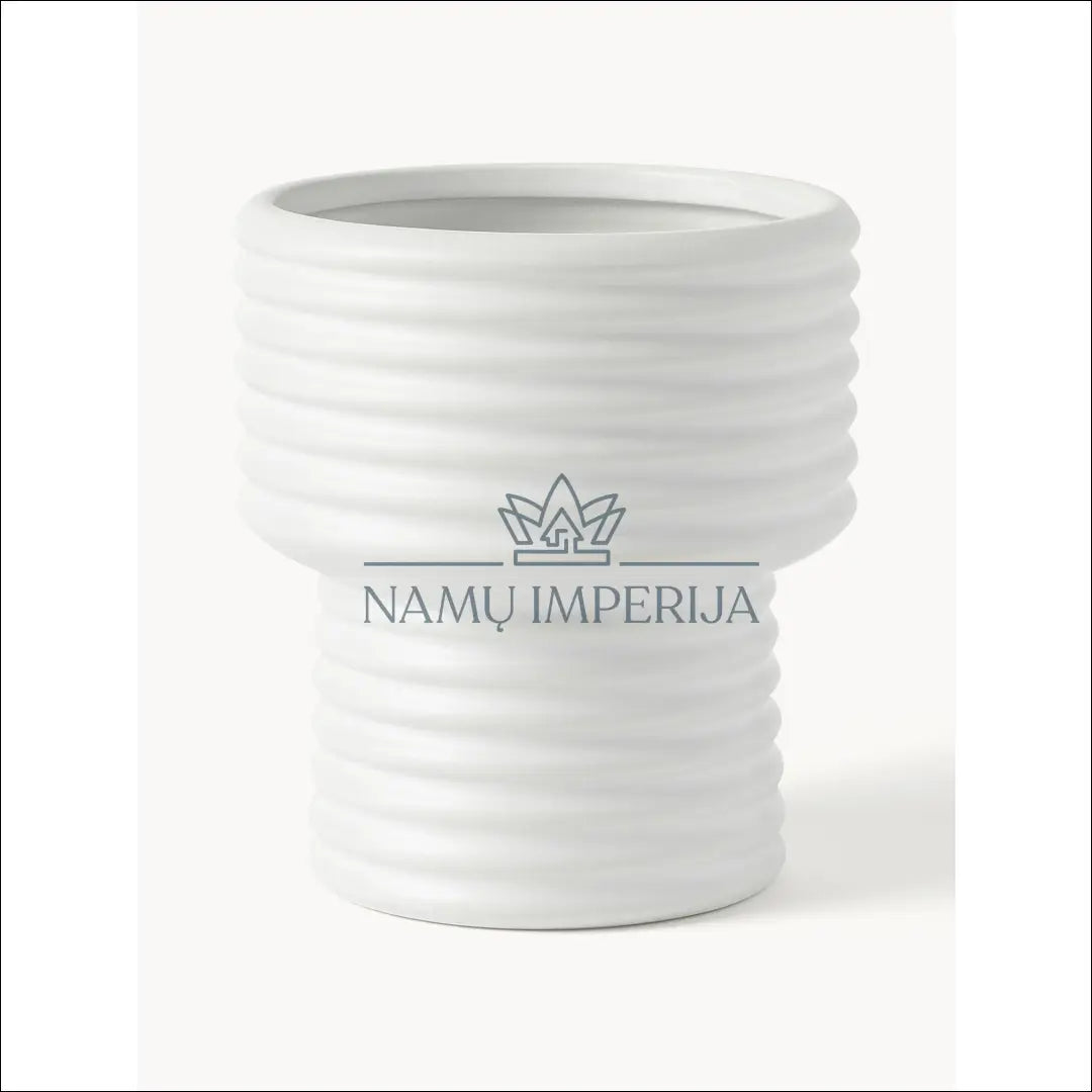 Vazonas DI6957 - €12 Save 55% __label:Pristatymas 1-2 d.d., color-balta, interjeras, material-fajansas, pushas Balta