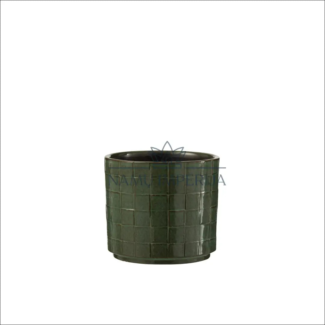 Vazonas DI7019 - €8 Save 55% __label:Pristatymas 1-2 d.d., color-zalia, interjeras, material-keramika, spalva-zalia