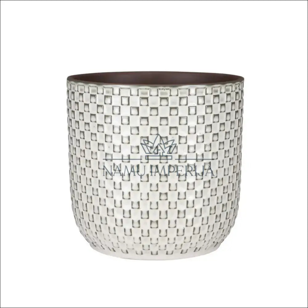 Vazonas DI8736 - €14 Save 50% __label:Pristatymas 1-2 d.d., color-kremas, color-pilka, interjeras, material-keramika
