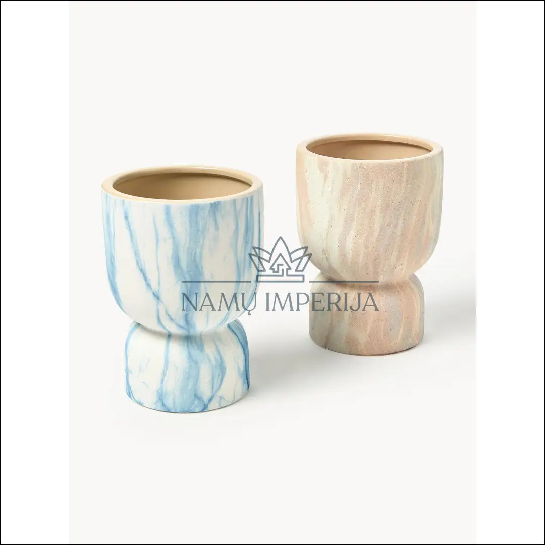 Vazonas DI9866 €13 Save 55% __label:Pristatymas 1 2 d.d., color balta, melyna, smelio, interjeras Iki €25 Pots | Namų