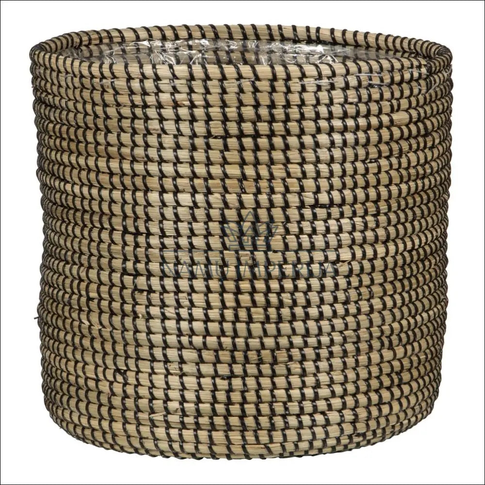 Vazonas iš jūržolės DI10201 - €23 Save 50% __label:Pristatymas 1-2 d.d., color-juoda, color-smelio, interjeras,