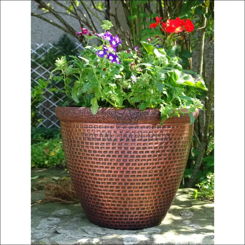 Vazonas iš perdirbto plastiko DI9070 - €14 Save 50% __label:Pristatymas 1-2 d.d., color-auksine, interjeras,