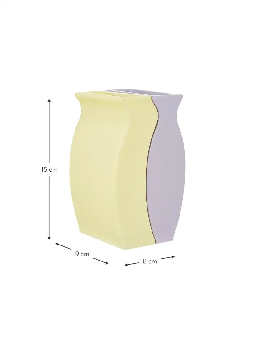 Vazų komplektas (2vnt) DI4208 - €9 Save 70% __label:Pristatymas 1-2 d.d., color-geltona, color-violetine, interjeras,