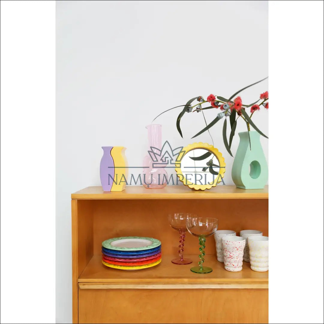 Vazų komplektas (2vnt) DI4208 - €10 Save 65% __label:Pristatymas 1-2 d.d., color-geltona, color-violetine, interjeras,
