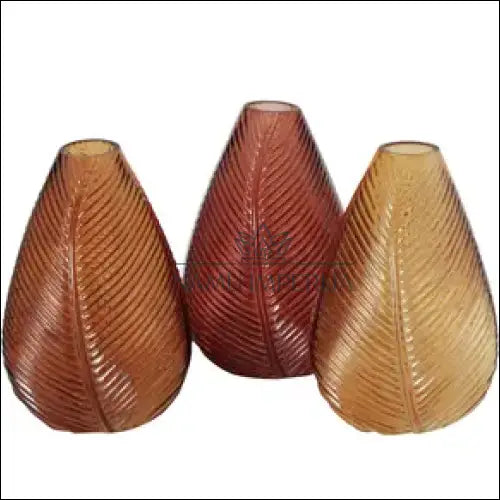 Vazų komplektas (3vnt) DI5826 - €32 Save 50% 25-50, color-oranzine, color-ruda, interjeras, material-stiklas