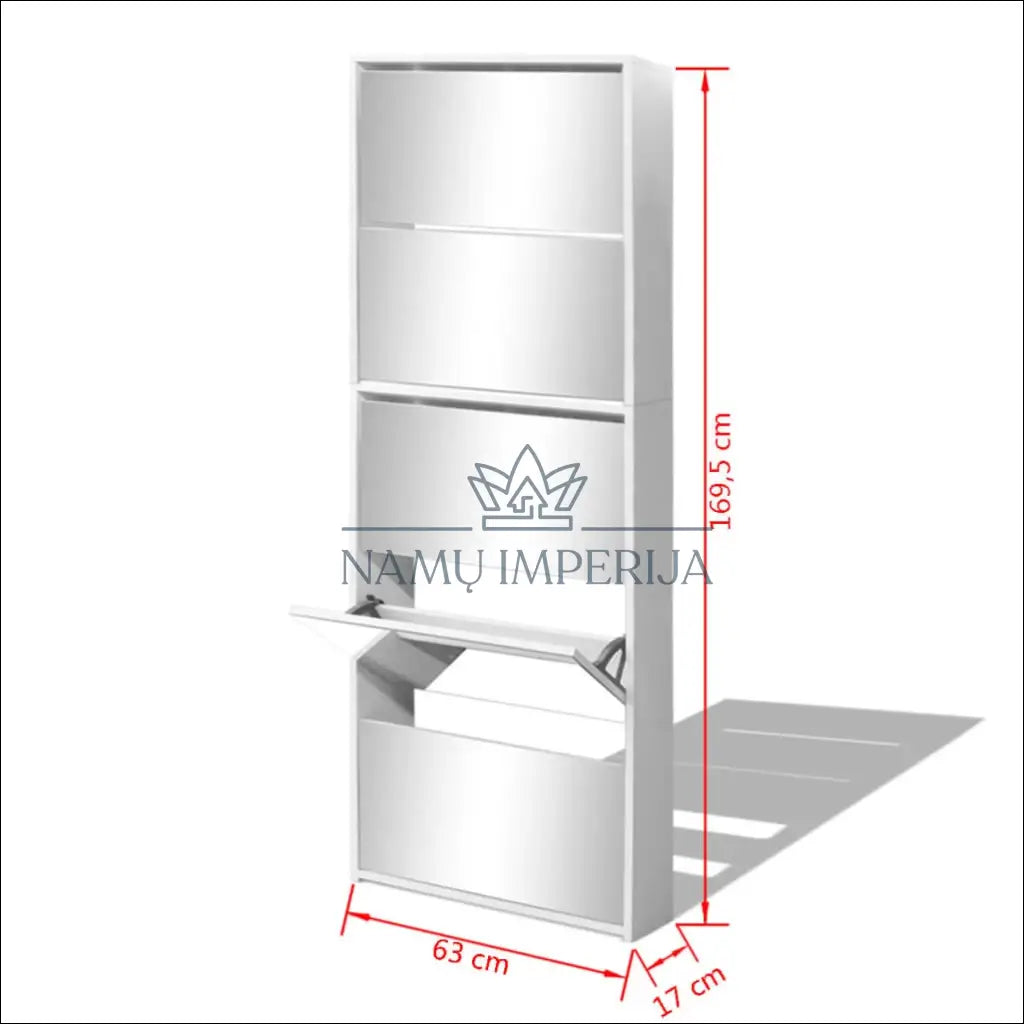 Veidrodinė batų spintelė KI1135 - €94 Save 50% 50-100, __label:Pristatymas 1-2 d.d., batu-lentyna, batu-spintele,